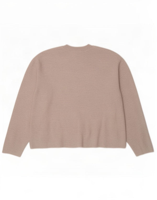 Top in camicetta da donna Zara UK 14 Poliestere beige medio