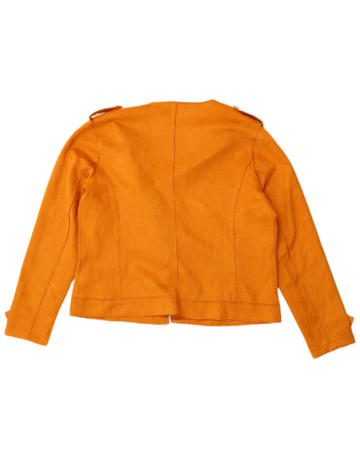 Damska kurtka motocyklowa C & A, EU 44 XL, żółty poliester