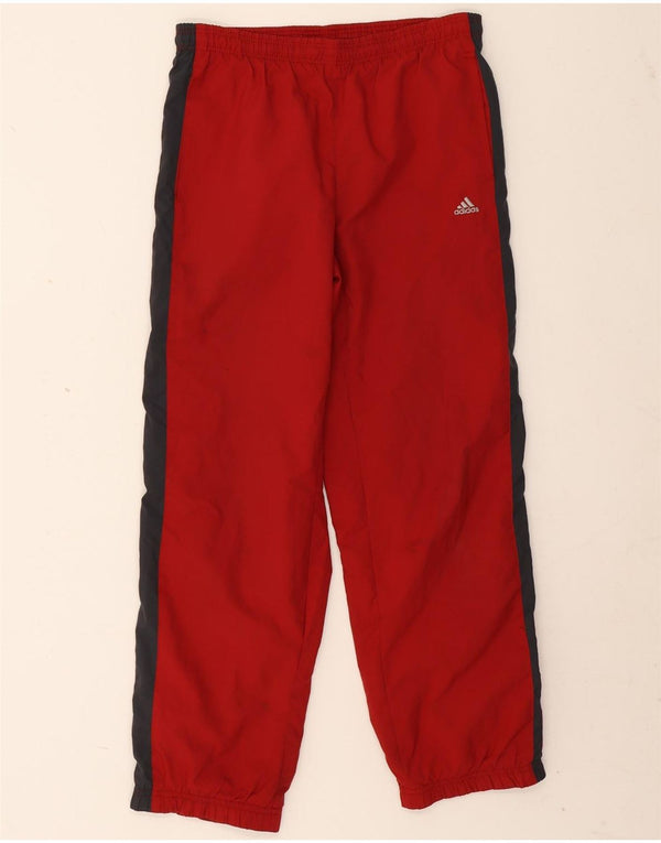 Adidas Mädchen-Trainingshose, Jogginghose, 11–12 Jahre, rotes Farbblockdesign