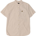 LYLE & SCOTT Chemise à Manches Courtes Homme Blanc Moyen Coton