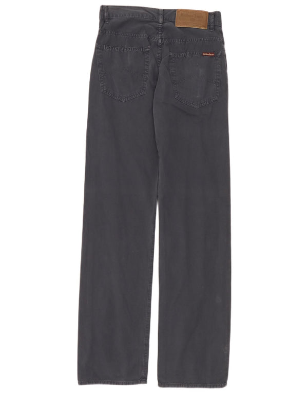 Pantaloni casual dritti da uomo Marlboro Classics W30 L34 cotone blu navy