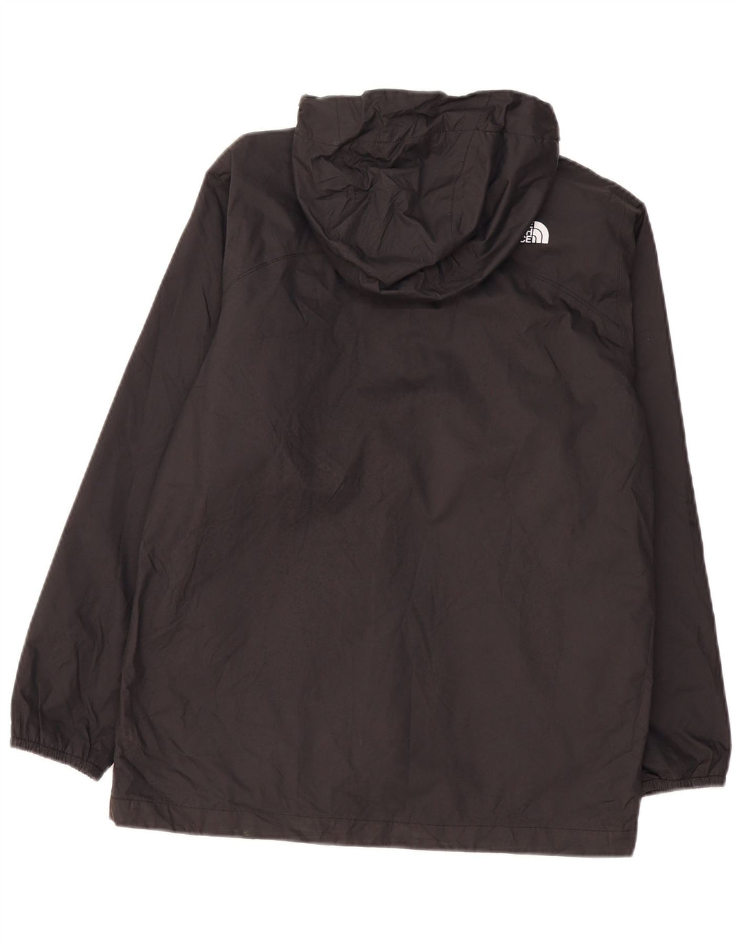 THE NORTH FACE Regnjakke med hætte til drenge 11-12 år Stor sort polyester