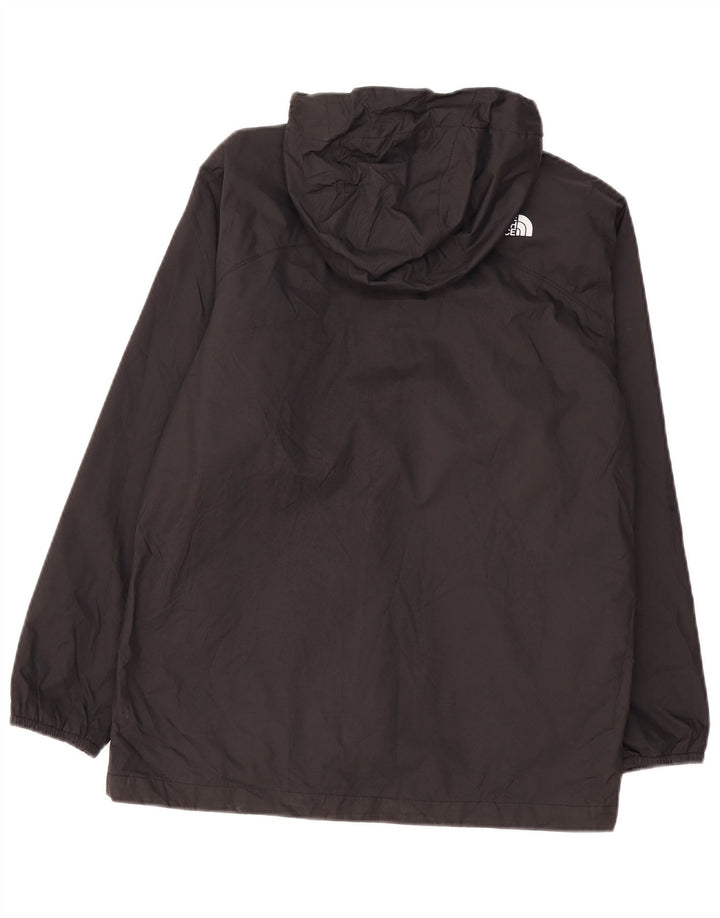 THE NORTH FACE Regnjakke med hætte til drenge 11-12 år Stor sort polyester