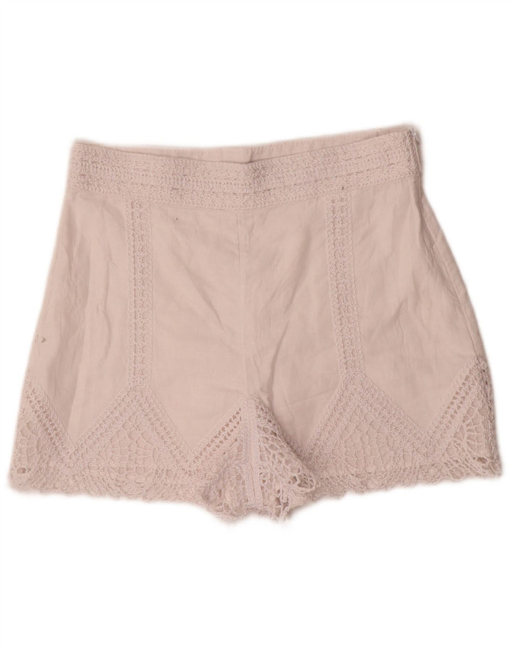 Pantaloni scurți casual pentru femei Zara Mici W26 Alb