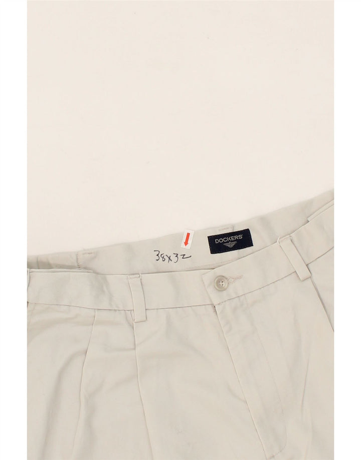 DOCKERS Mens Pegged Chino Trousers W38 L32 Grey Cotton Vintage Dockers and Second-Hand Dockers from Messina Hembry 