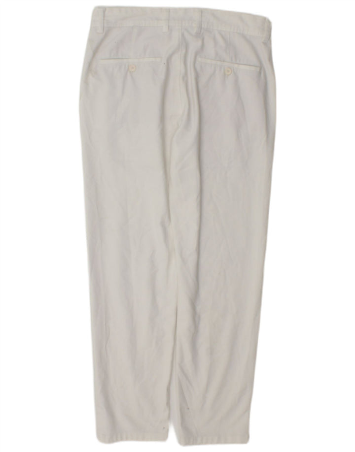 Zara Slim Chino-Hose für Herren, EU 38, Größe S, W30, L28, Weiß, Polyester