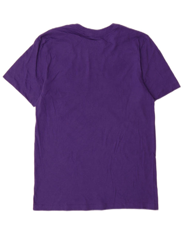 Nike Mens LSU Tigers Graphic Camiseta Top Pequeño Algodón Púrpura