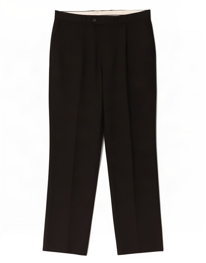 Marks & Spencer Mens Straight Suit Trousers W34 L31 Black Polyester
