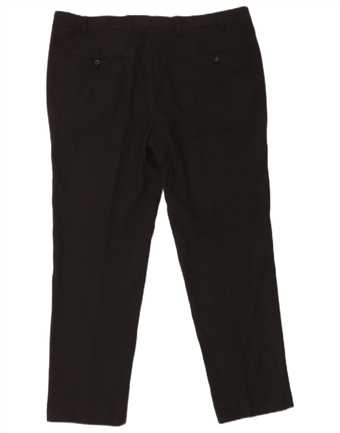 Pantaloni da abito slim da uomo Marks & Spencer W38 L29 poliestere nero