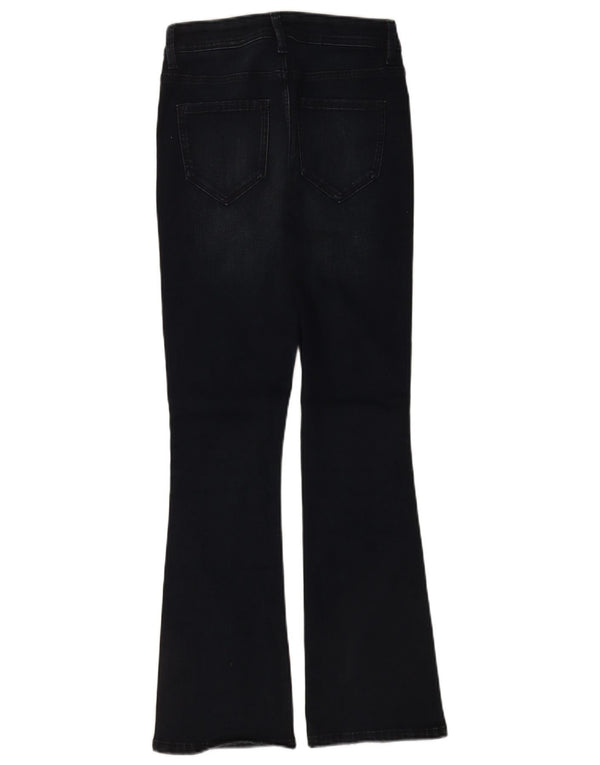 Marks & Spencer Womens Slim Flared Jeans UK 8 Small W26 L28 Navy Blue