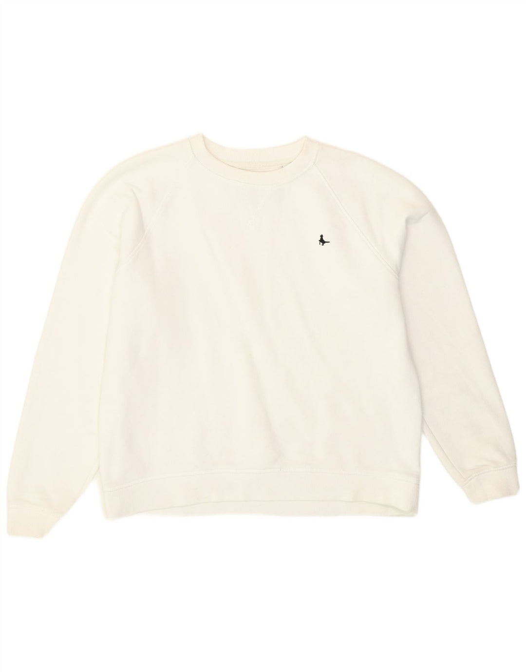 Jack Wills Womens Sweatshirt Jumper UK 14 Large White Cotton