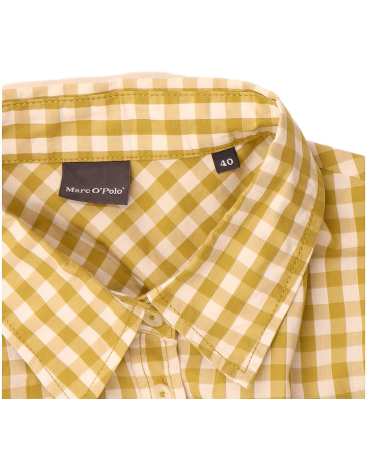 MARC O'POLO Womens Oversized Shirt IT 40 Small Green Gingham Cotton