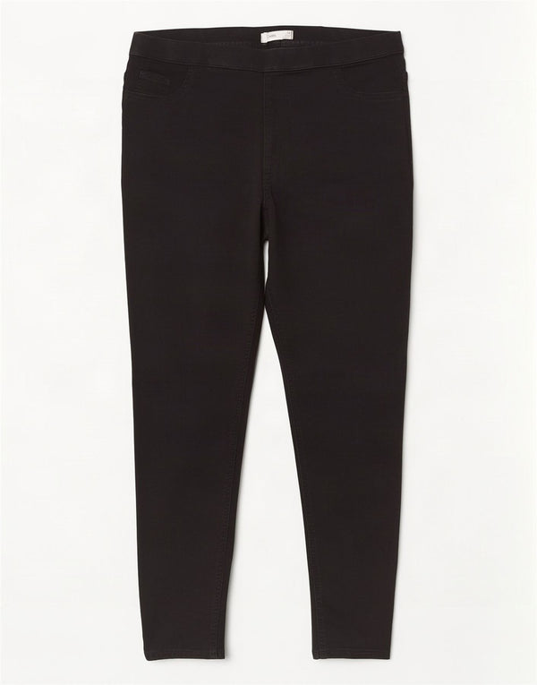Jeans Jeggings a vita alta da donna Marks & Spencer UK 18 XL W36 L26 Nero