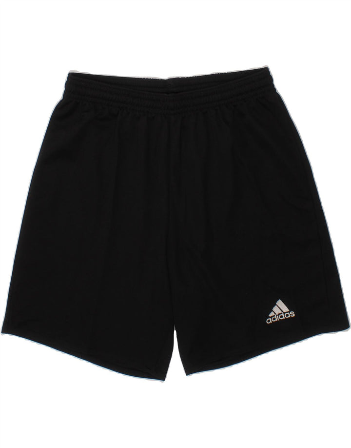 ADIDAS Boys Climalite Sport Shorts 11-12 Years  Black Polyester Vintage Adidas and Second-Hand Adidas from Messina Hembry 