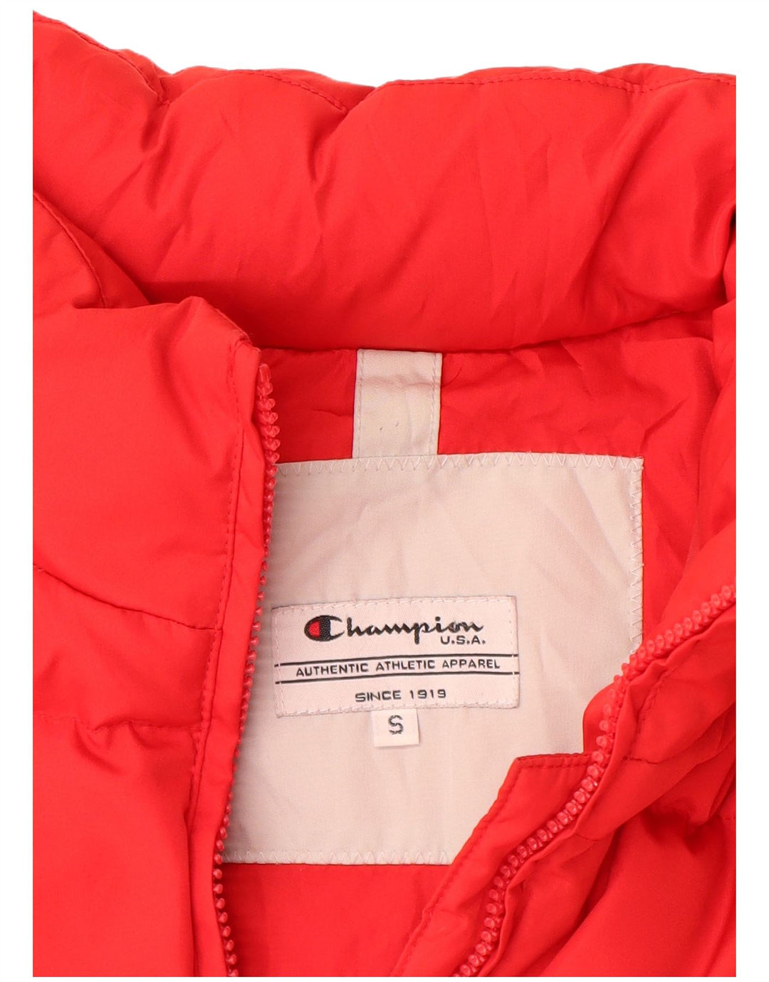CHAMPION Womens Padded Jacket UK 10 Small Red Polyester
