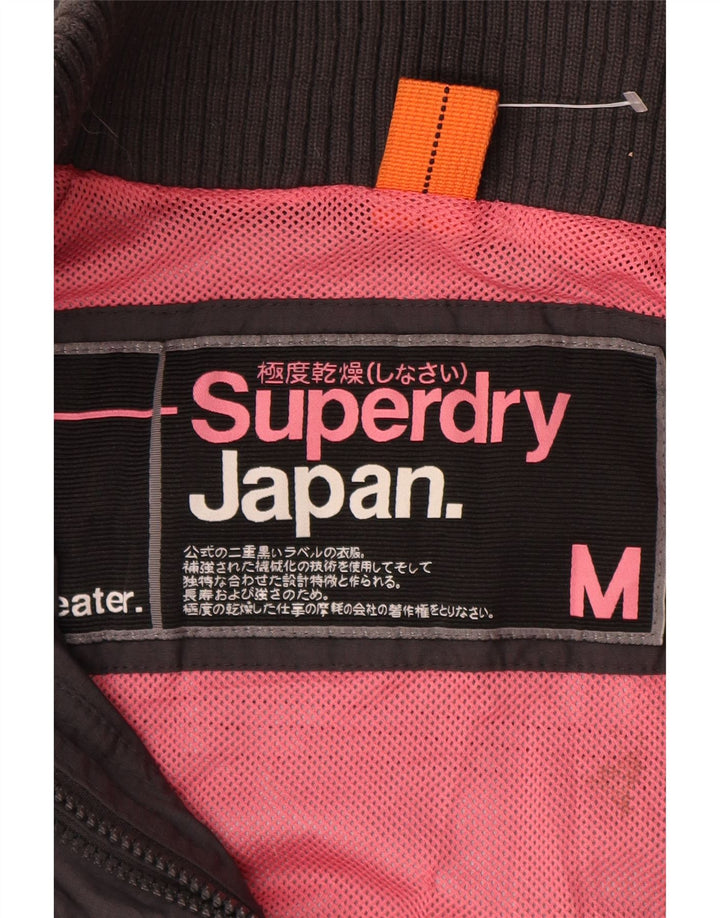 Superdry ženska jakna vjetrovka UK 14 srednje sivi najlon