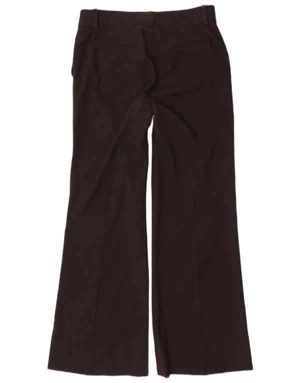 Zara Womens Wide Leg Chino Trousers EU 40 Medium W30 L32 Black