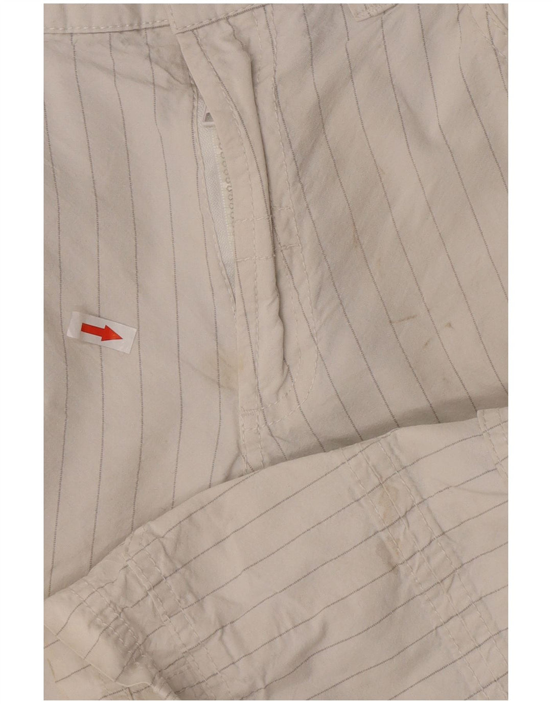Pantaloncini cargo da uomo Guess W31 cotone gessato bianco medio