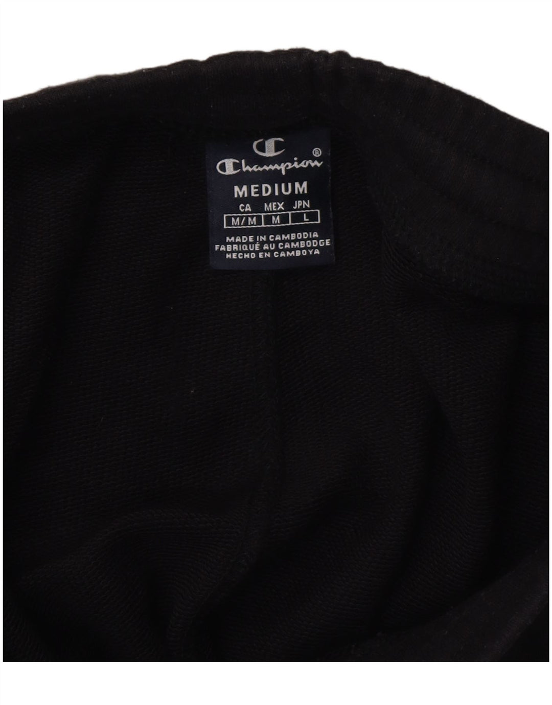 CHAMPION Pantalon de Survêtement Graphique Joggers Homme Noir Moyen