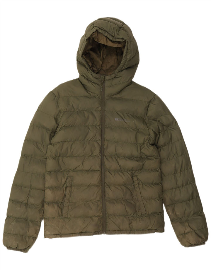 Ανδρικό μπουφάν Mountain Warehouse με κουκούλα UK 36 Small Khaki Polyester