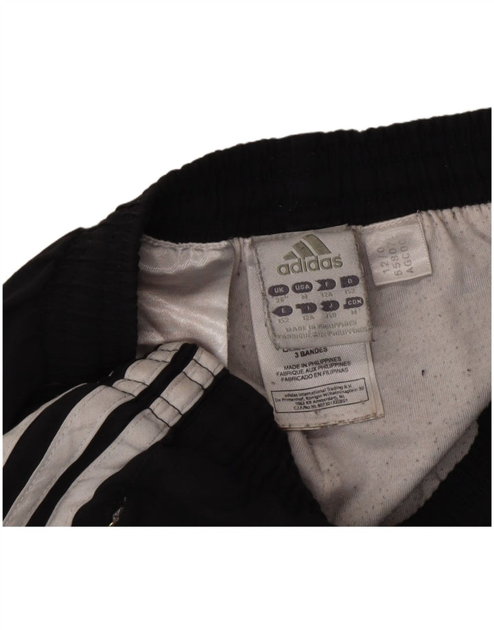 Adidas Boys Tracksuit Trousers Joggers 11-12 Years  Black Polyester