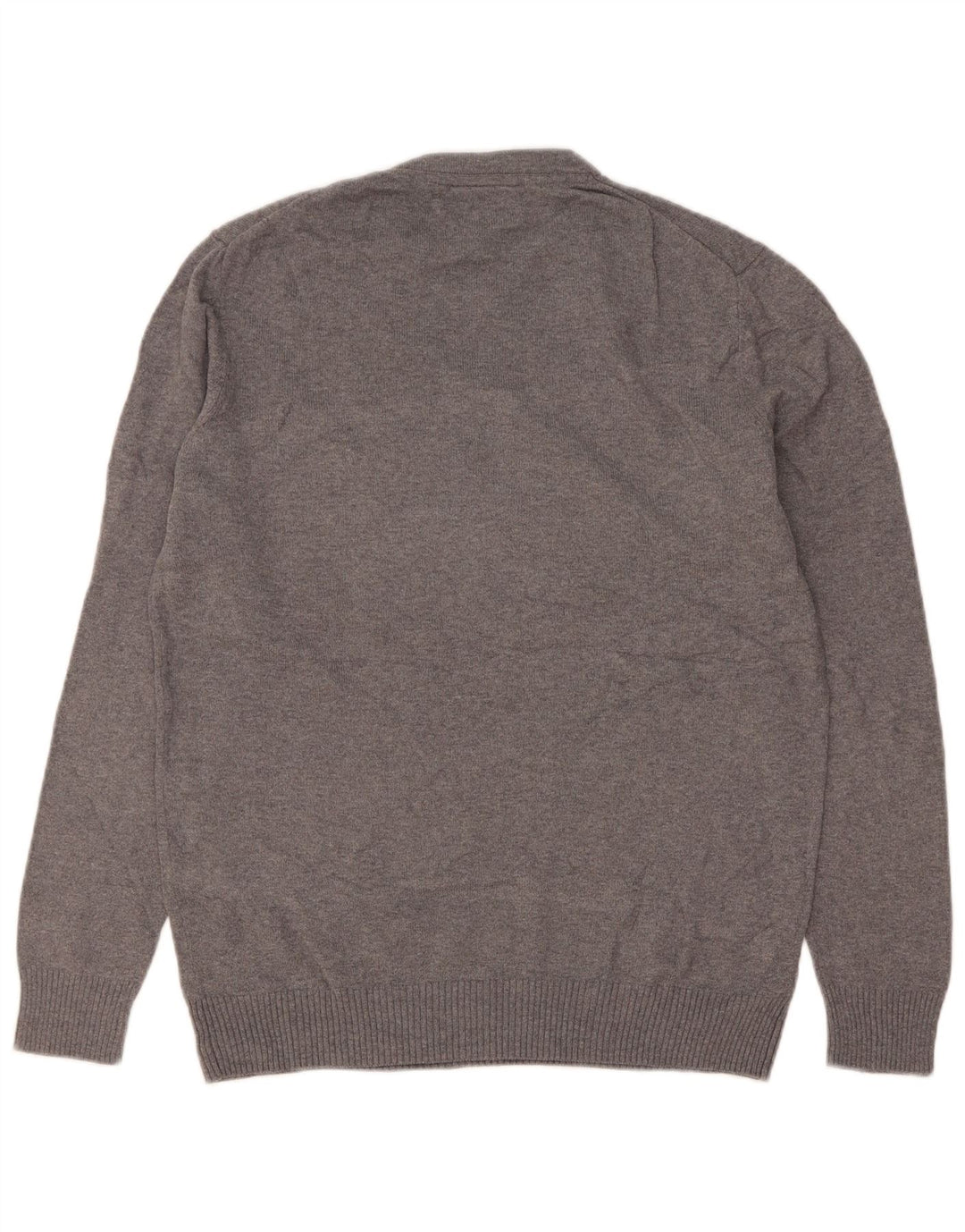 Lyle & Scott Mens Crew Neck Jumper Sweater Small Grey Flecked Cotton