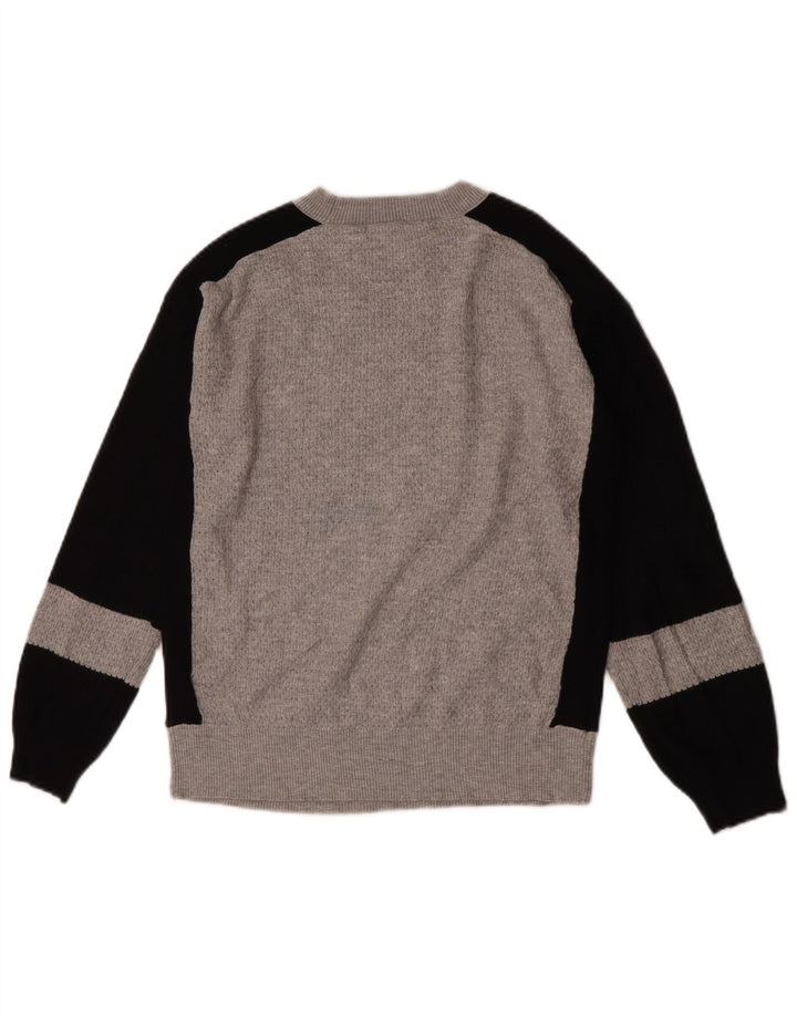 Marks & Spencer Womens Crew Neck Jumper Sweater UK 10 Small Grey