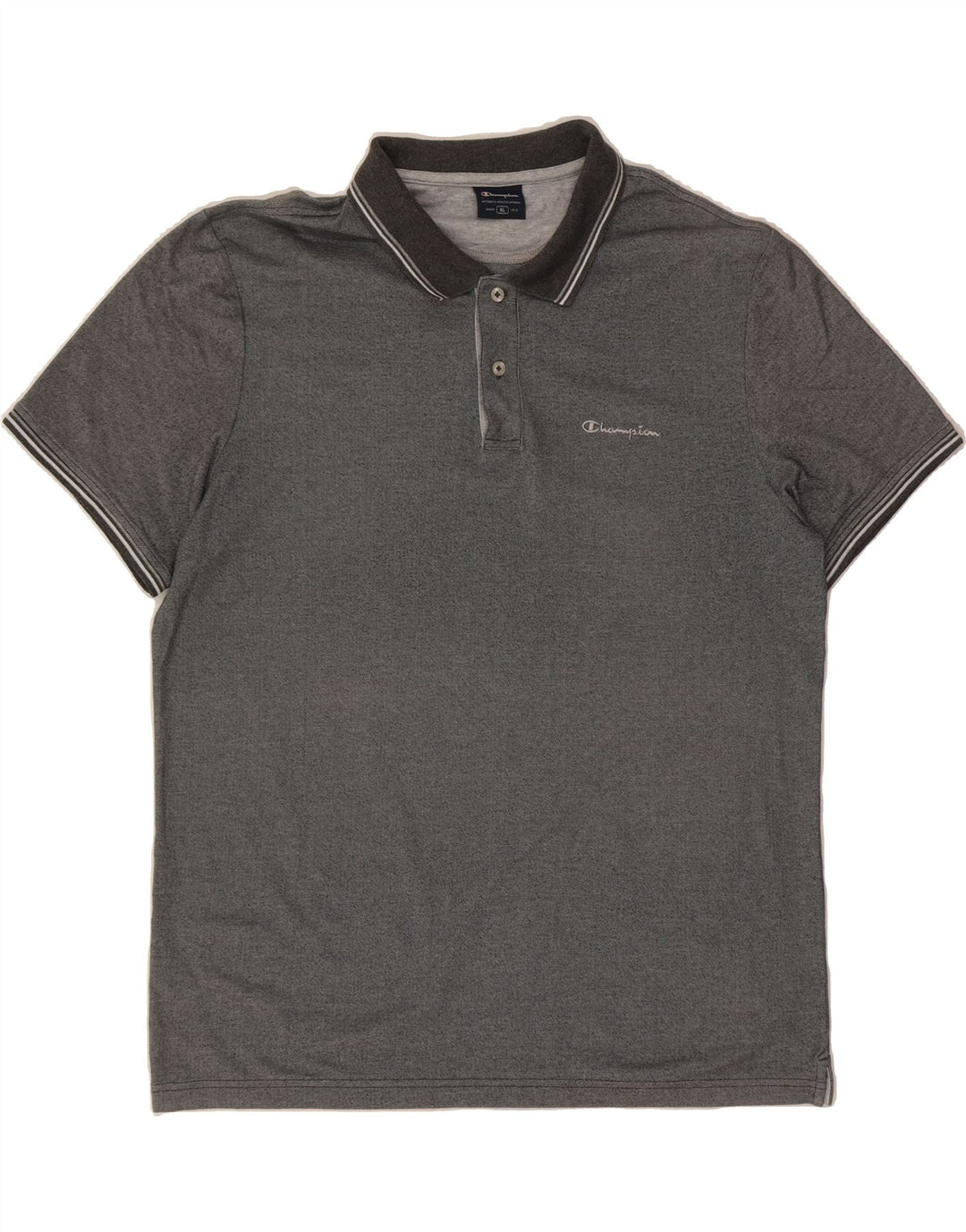 CHAMPION Mens Polo Shirt XL Grey Vintage Champion and Second-Hand Champion from Messina Hembry 