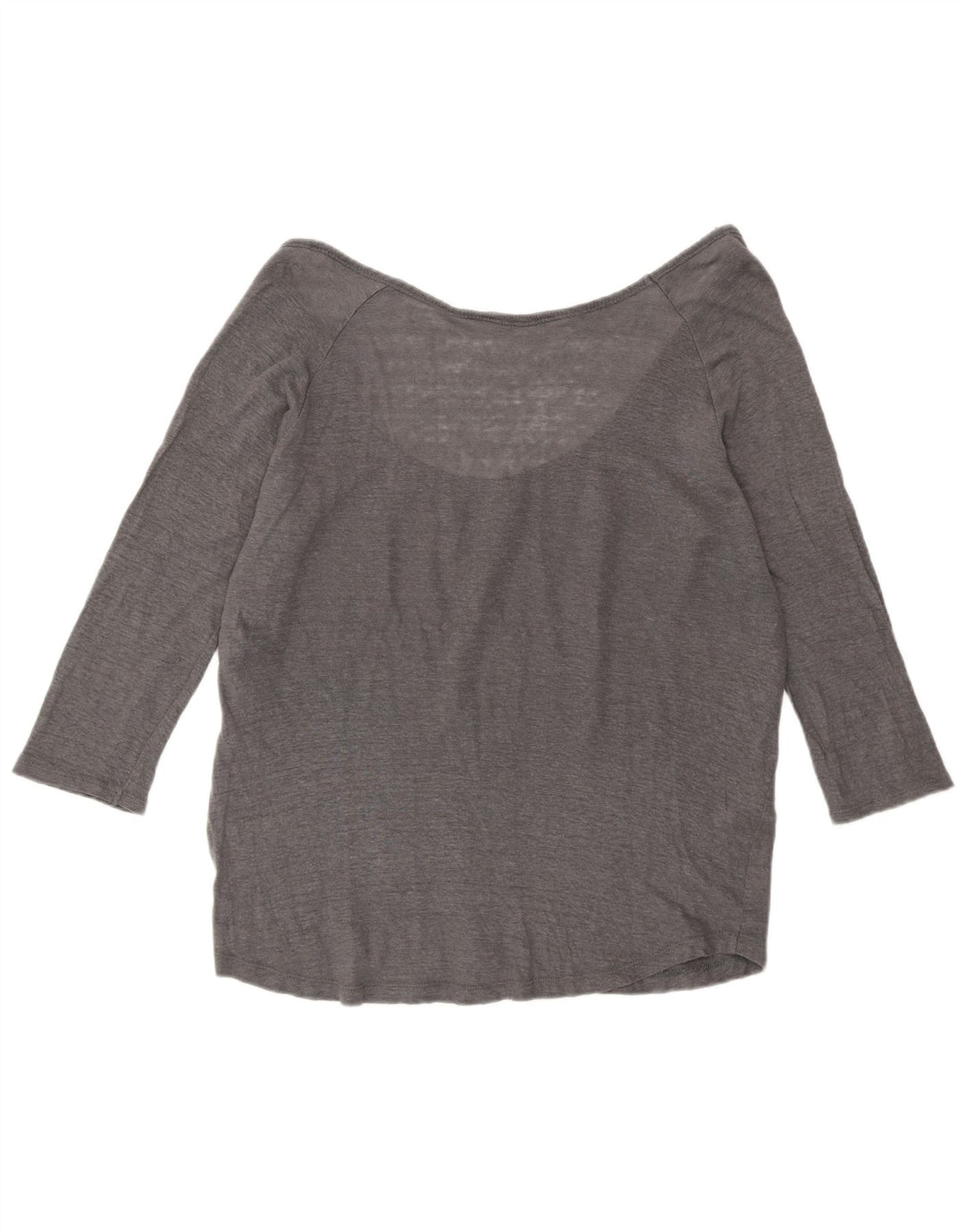 Zara Femme Top Manches 3/4 UK 16 Large Gris