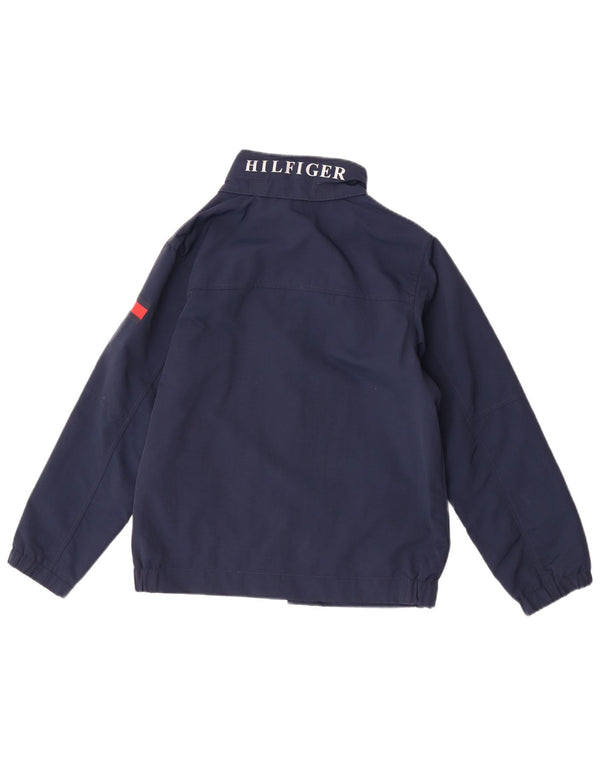 Tommy Hilfiger Boys Graphic Hooded Rain Jacket 12-13 ετών μεγάλο Navy Blue
