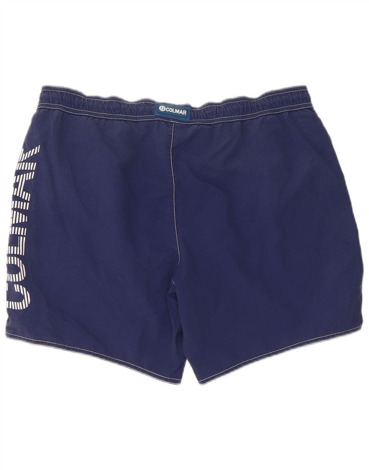 Colmar Mens Graphic Swimming Shorts IT 50 Medium  Navy Blue