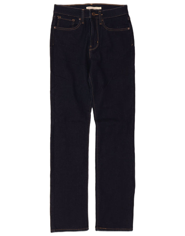 Levi's Womens 724 High Rise Straight Jeans W27 L30 Navy Blue Cotton