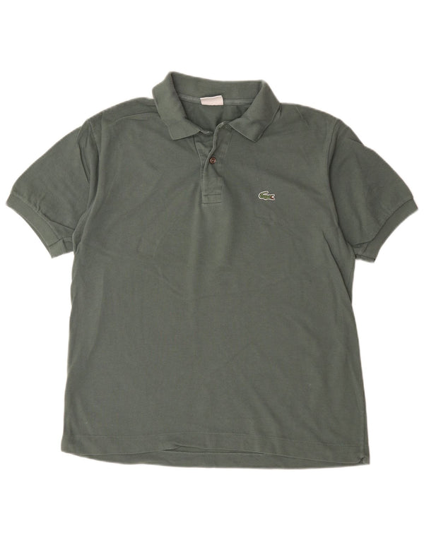 Lacoste Mens Polo Shirt Size 4 Medium Green Cotton