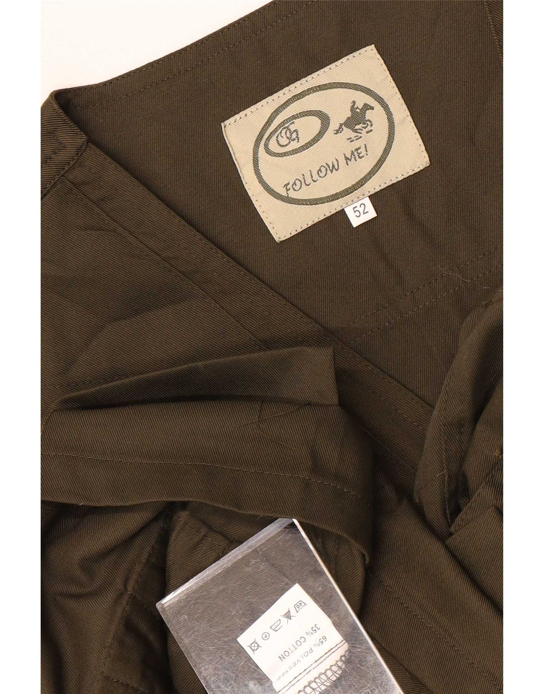 Vintage Herren Utility Gilet IT 52 XL Khaki Polyester