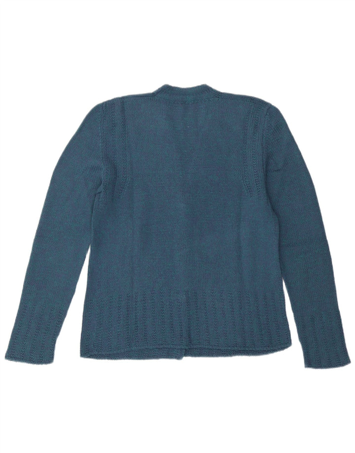 Vintage dame cardigan sweater UK 12 Medium Blue
