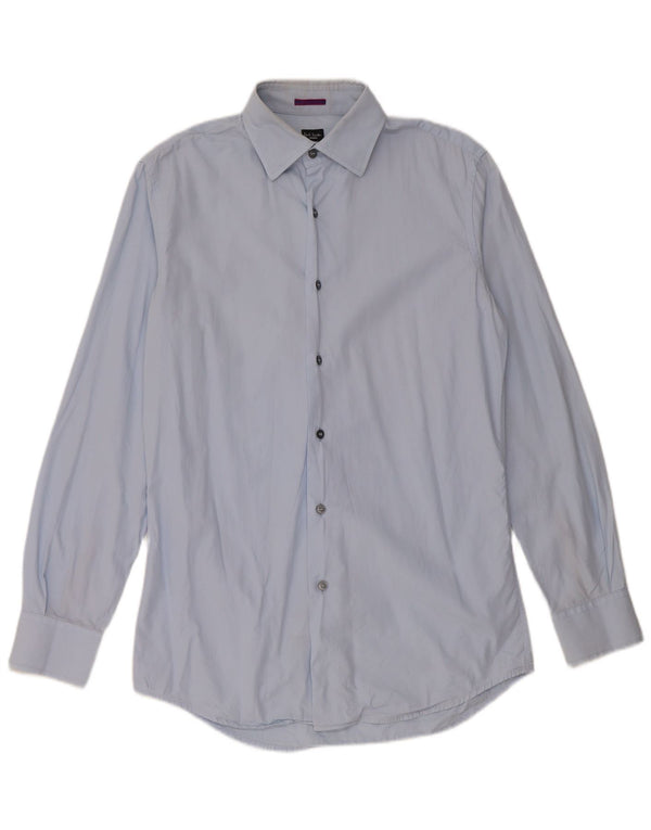 Paul Smith Mens Shirt Size 38 15 Medium Blue Cotton