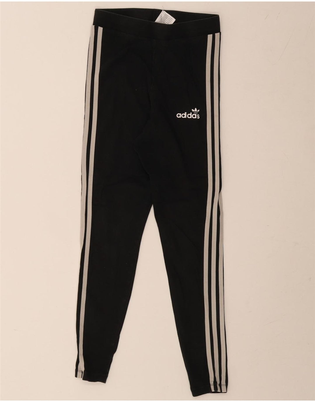 Adidas Womens Leggings UK 10 Small  Black Cotton