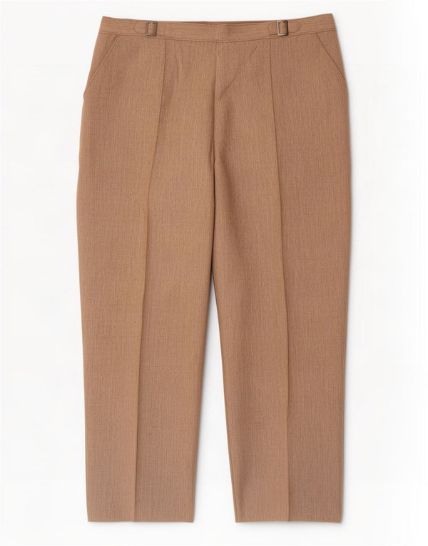 Pantaloni corti da donna Marks & Spencer UK 14 Large W32 L24 Poliestere beige