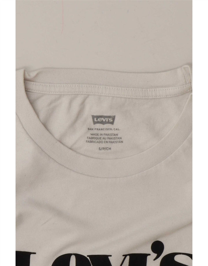 Tricou grafic supradimensionat pentru femei Levi's Top UK 10 Small White