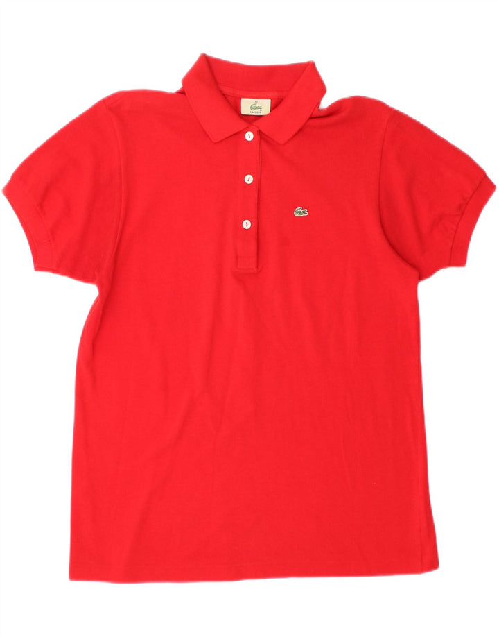 Polo da donna Lacoste taglia 40 media rossa in cotone