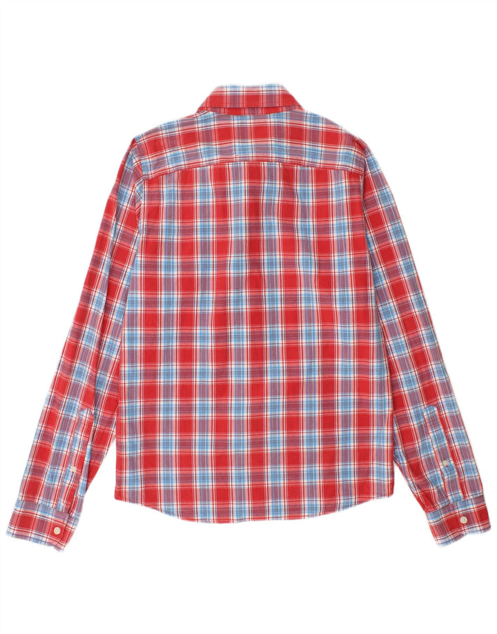 HOLLISTER Mens Shirt Medium Red Check Cotton