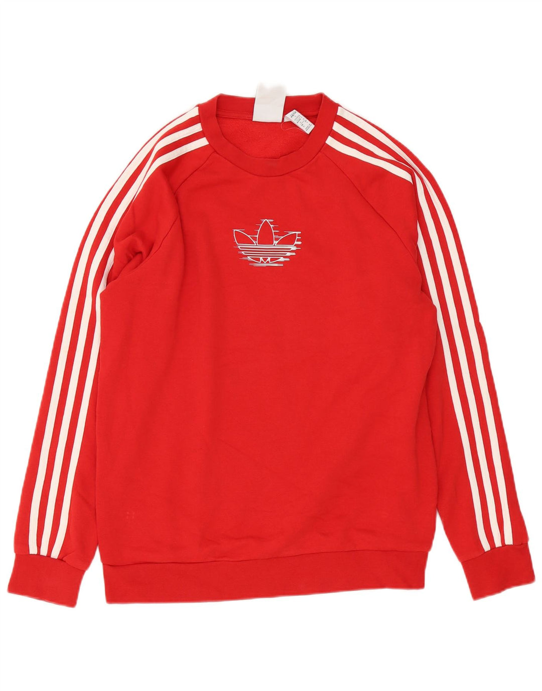 Adidas grafisk sweatshirt til mænd, lille rød bomuld