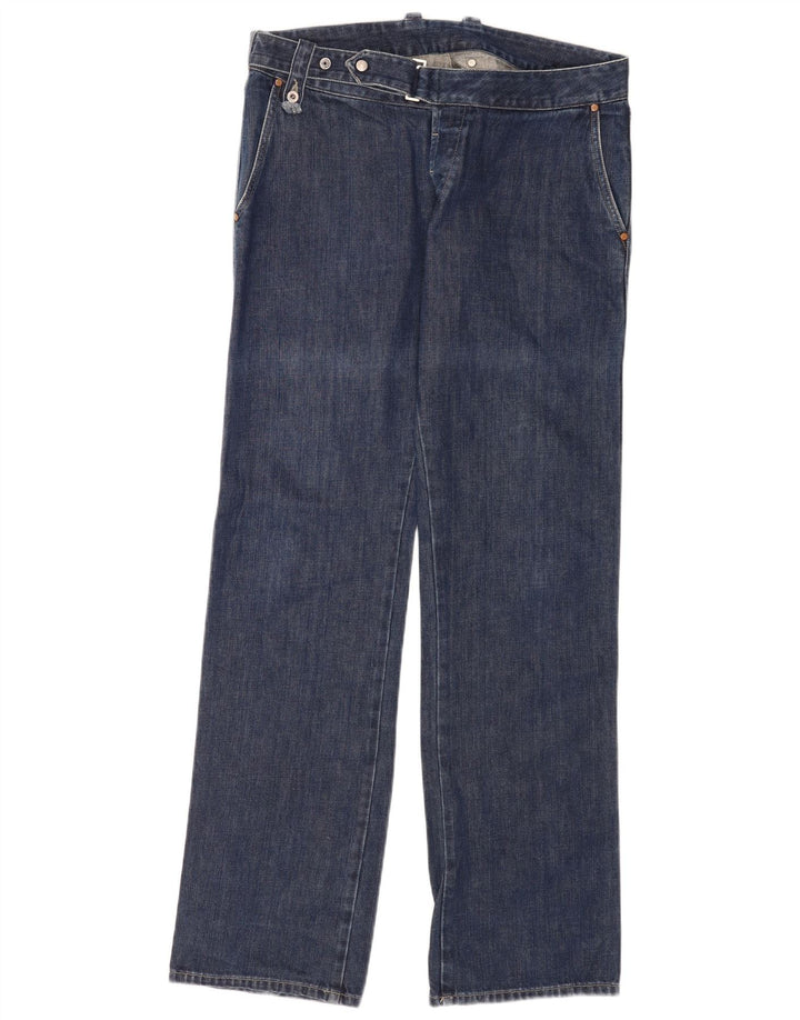 Diesel Mens Straight Jeans W34 L35 Navy Blue Cotton