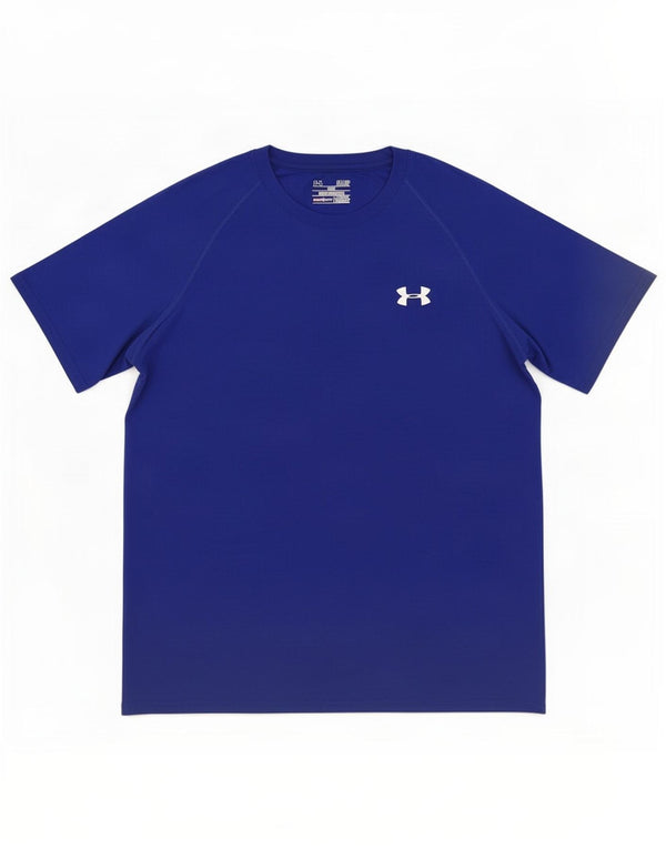 Under Armour Mens Heat Gear T-Shirt Top Small Navy Blue