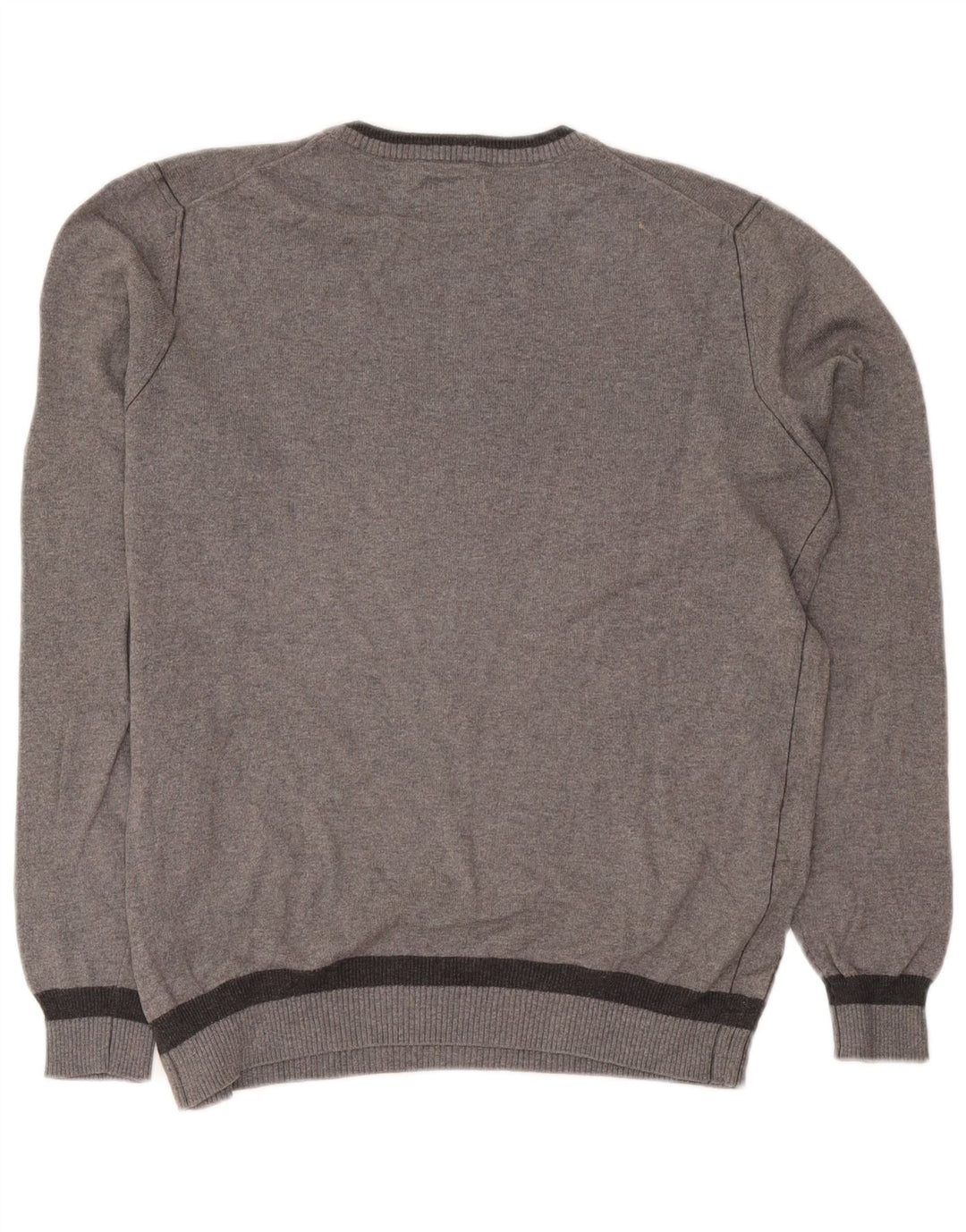 Marlboro Classics Mens Crew Neck Jumper Sweater Small Grey Flecked Cotton