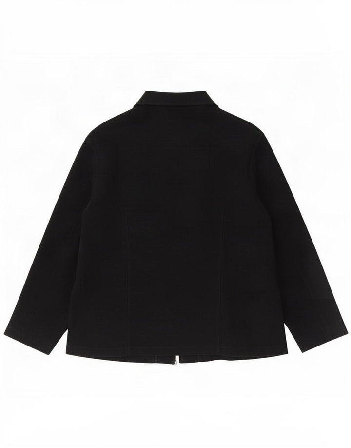 Jaqueta bomber feminina vintage UK 14 grande preta