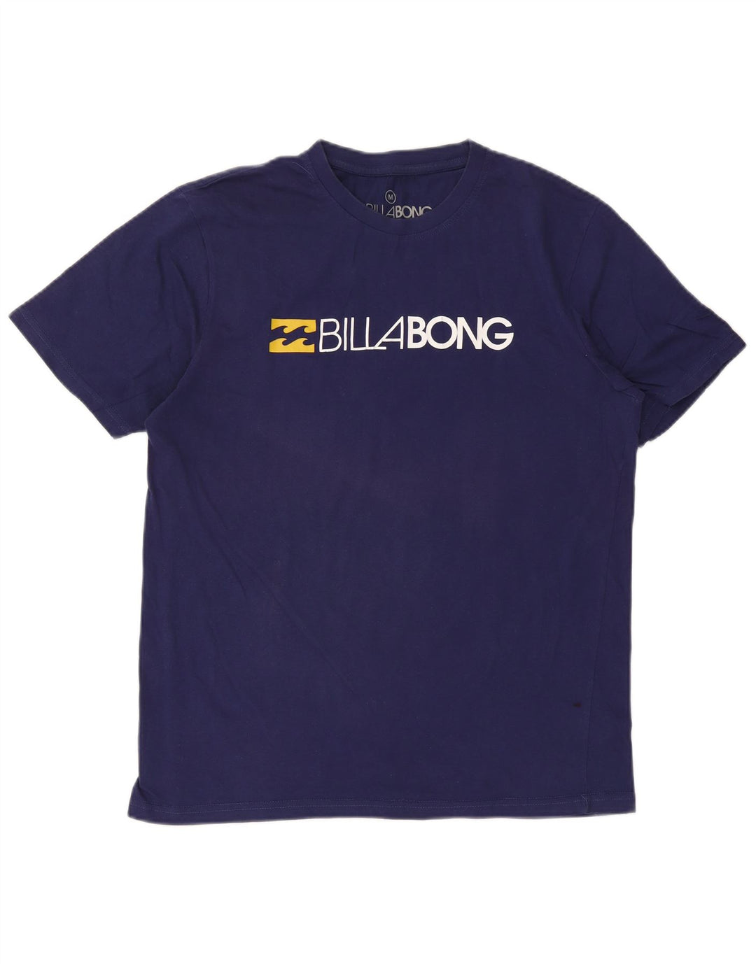 Billabong Mens Graphic T-Shirt Top Medium Navy Blue Cotton
