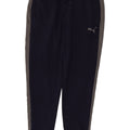 Calça de treino masculina PUMA grande bloco colorido azul marinho