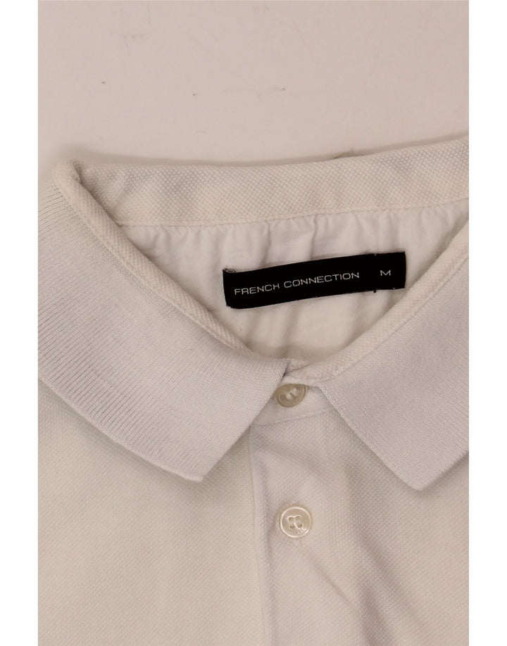 FRENCH CONNECTION Mens Polo Shirt Medium White Cotton Vintage French Connection and Second-Hand French Connection from Messina Hembry 