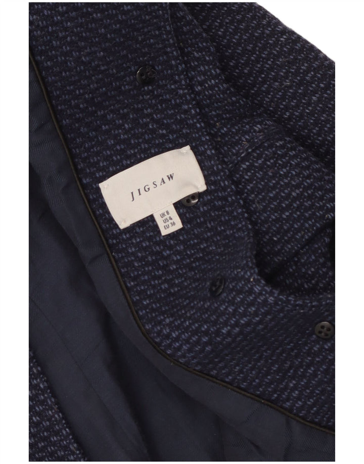 Soprabito da donna Jigsaw UK 8 piccolo blu navy screziato